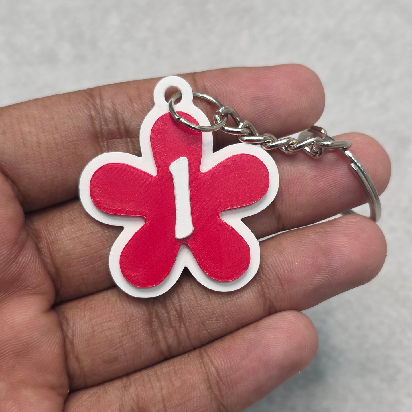 Buttercup Flower Keychain with Initials | Buttercup Bag Charm