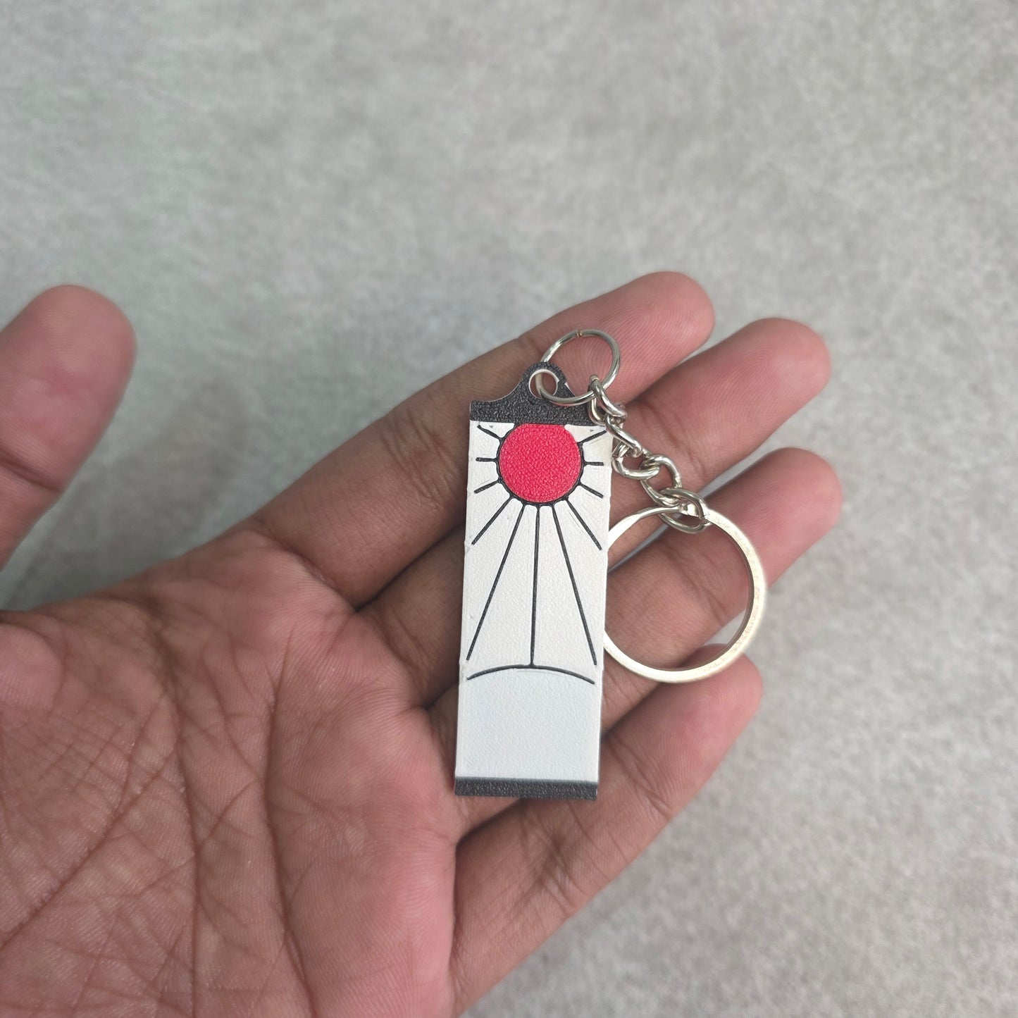 Demon Slayer Hanafuda Keychain | Kamado Tanjiro Key Ring