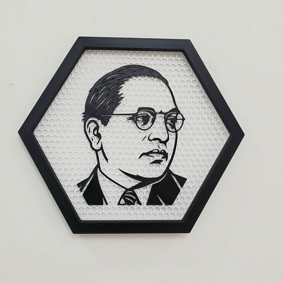 Dr. Babasaheb Ambedkar Hexagonal Net Frame | Hexagonal Wall Art