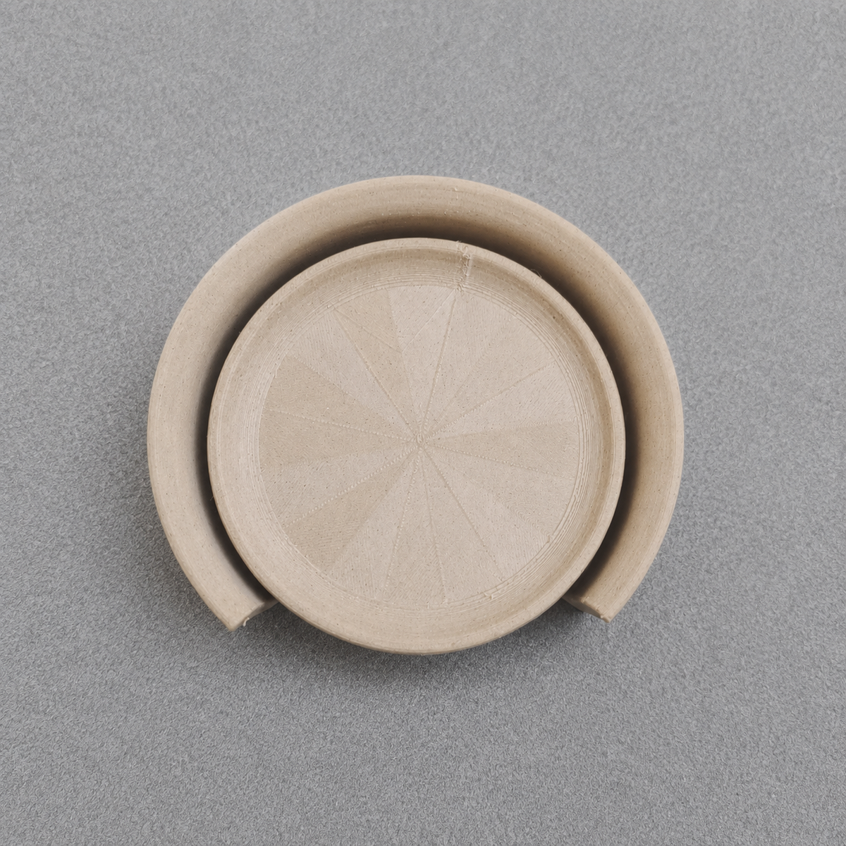 Wooden Coaster Set of 5 with Rack – Natural Look, Durable & Stylish