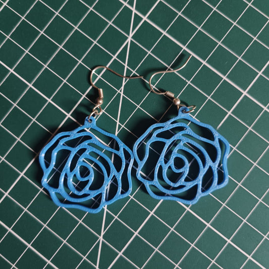 Rose Shaped Earrings – Stylish Lightweight Earrings in Multiple Colors
