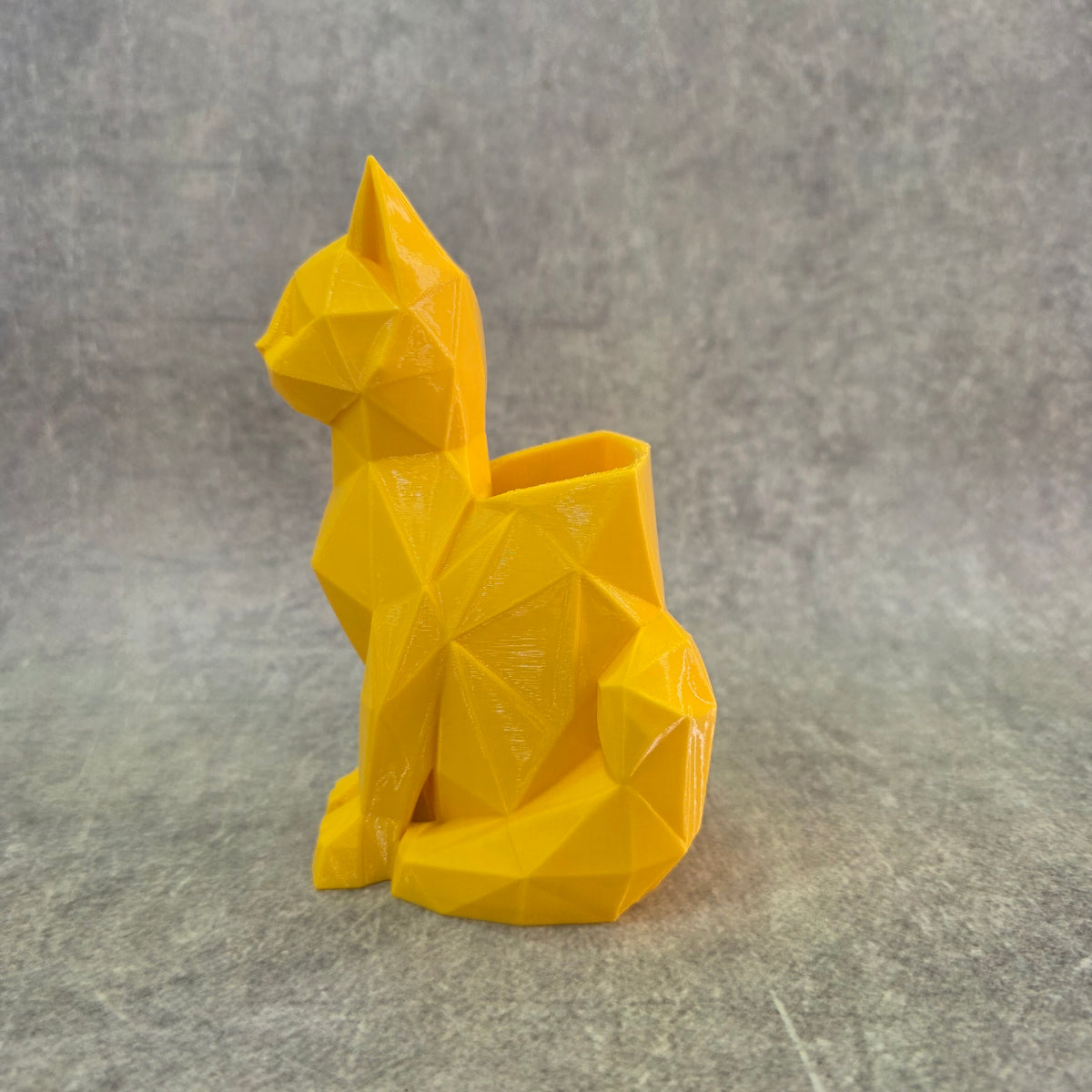 Geometric Cat Pen Holder | Asthetic Pen Holder for Office and Home