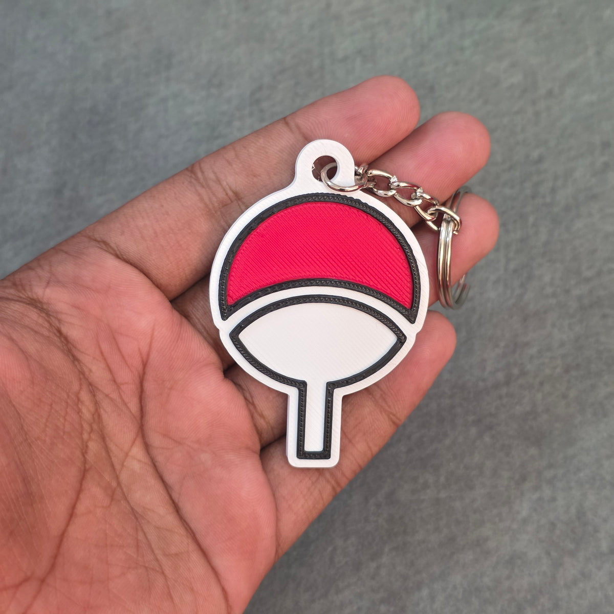 Uchiha Clan Symbol Keychain | Naruto Anime Keychain