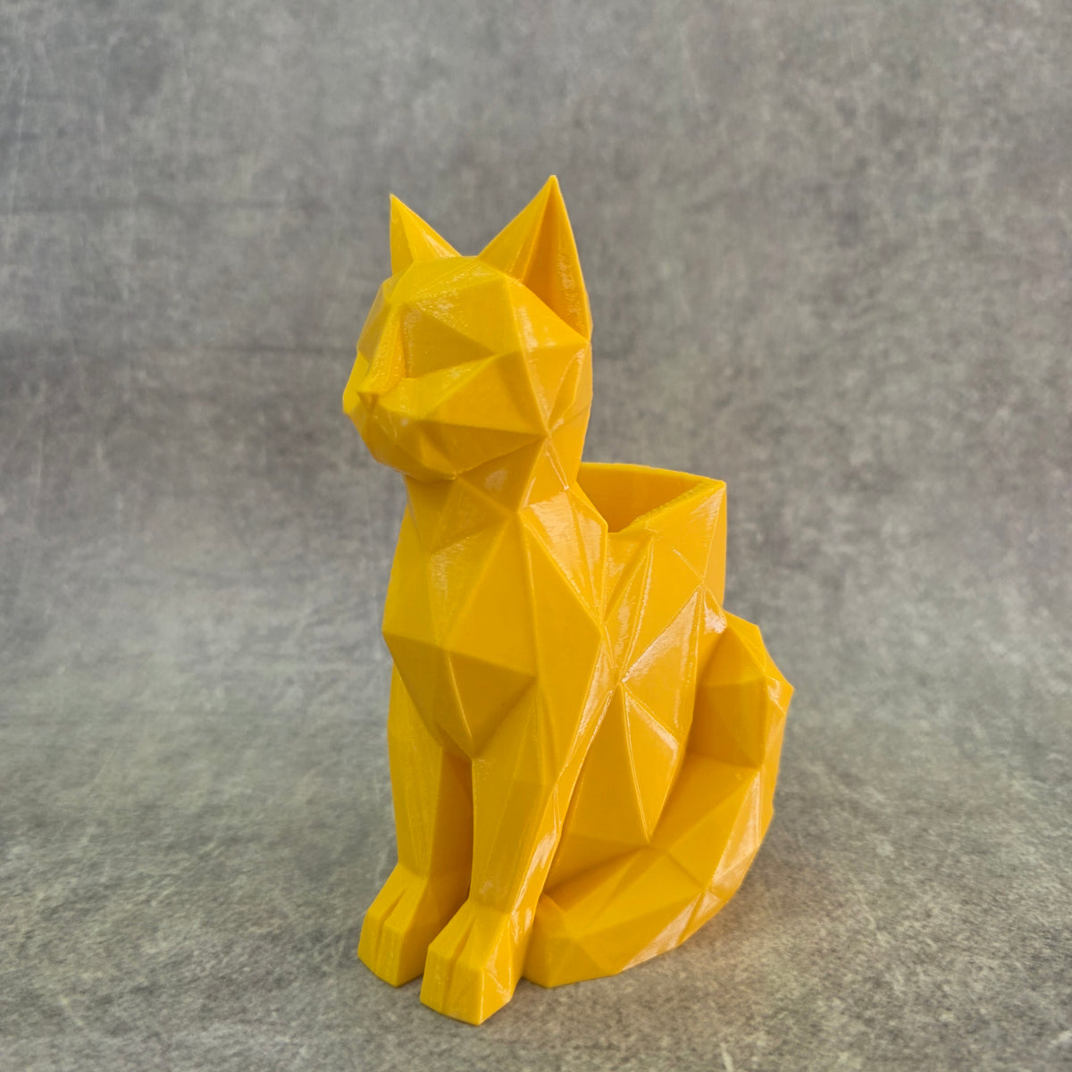 Geometric Cat Pen Holder | Asthetic Pen Holder for Office and Home