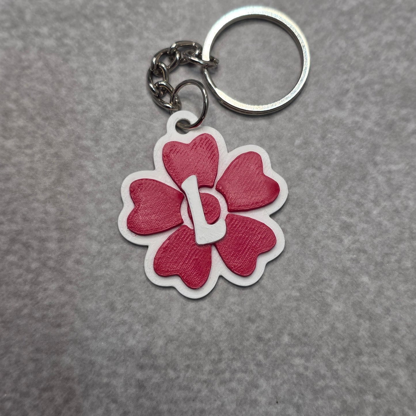 Blossom Flower Keychain with Initials | Blossom Bag Charm