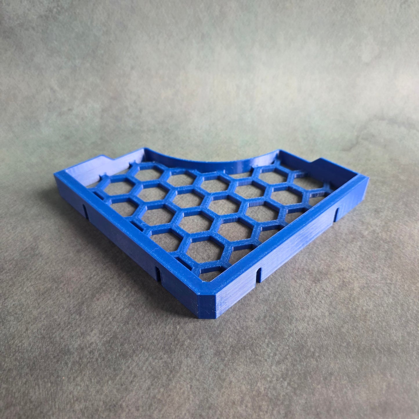 Floating Corner Shelf | Wall Mounted Display Shelf with Raised Edge