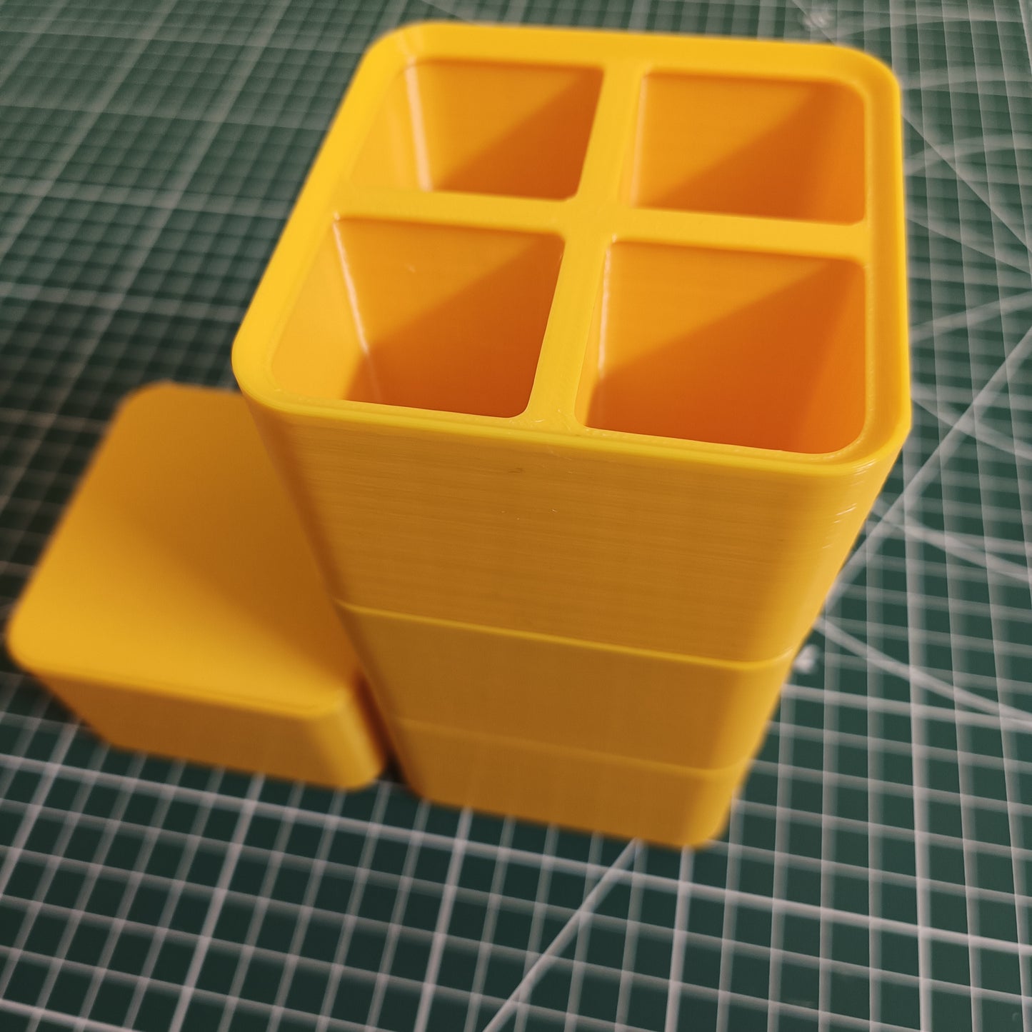 Compact Stackable Storage Boxes – 4-Piece Organizer Set
