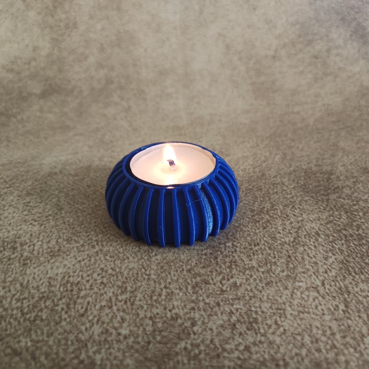 Tea Light Candle Holder for Home Decor | Small Tabletop Candle Stand | Minimal Desk Decor Accent