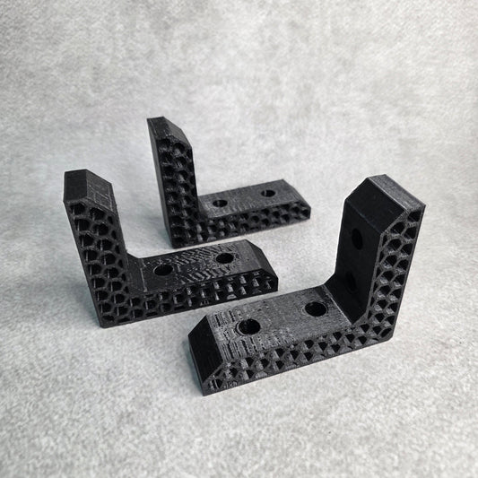 Honeycomb L-Shaped Corner Bracket 80 x 100 mm | Table Top, Wall Shelf & Panel Support