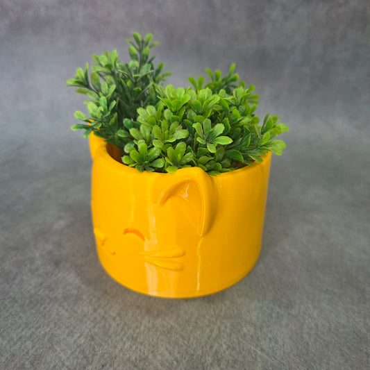 Cat Face Shaped Tree Planter | Cat Face Inspired Flower Pot