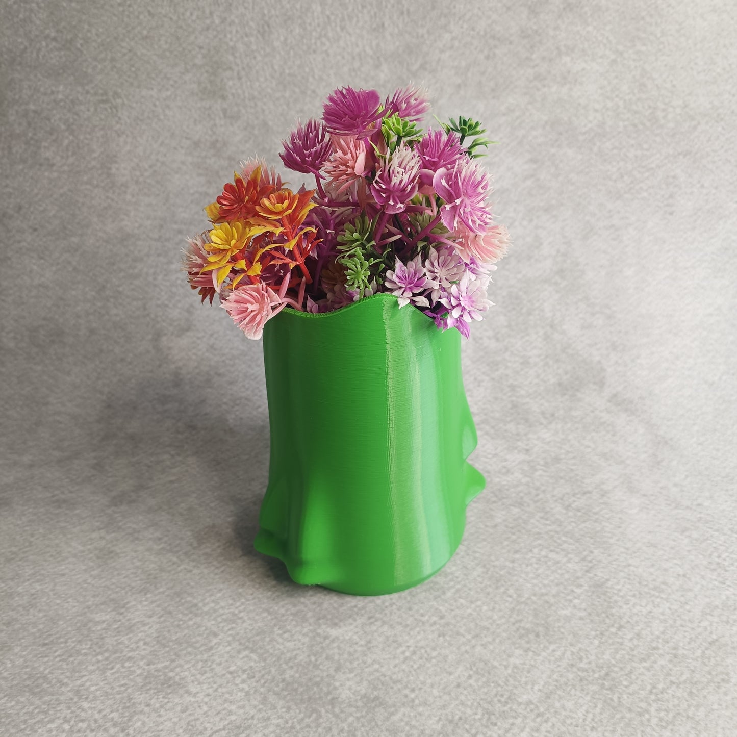 Melting Candle Flower Vase – Drippy Wax Texture Decorative Planter for Home & Office