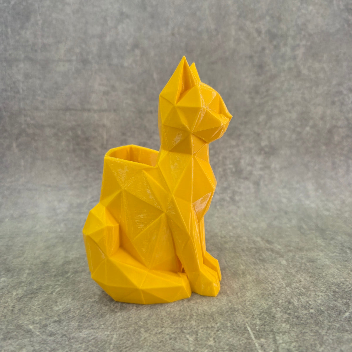 Geometric Cat Pen Holder | Asthetic Pen Holder for Office and Home