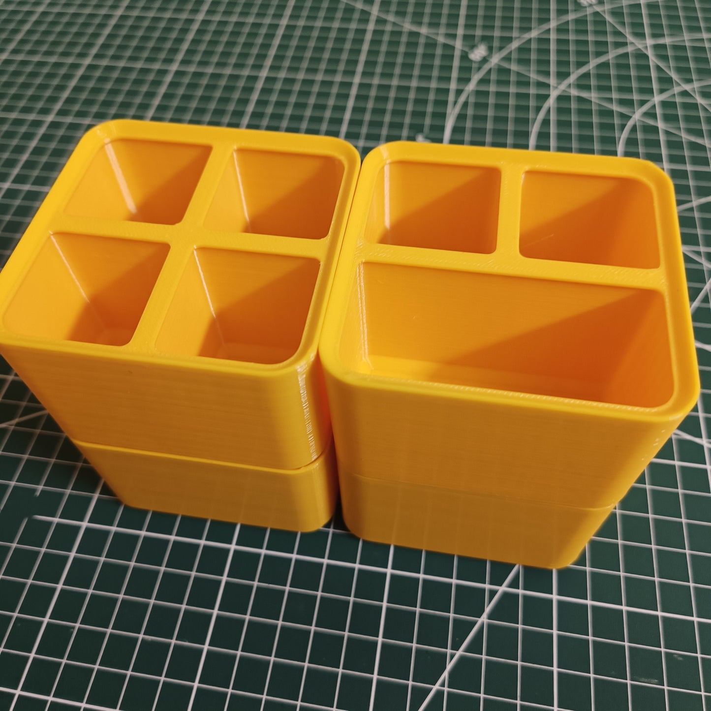 Compact Stackable Storage Boxes – 4-Piece Organizer Set