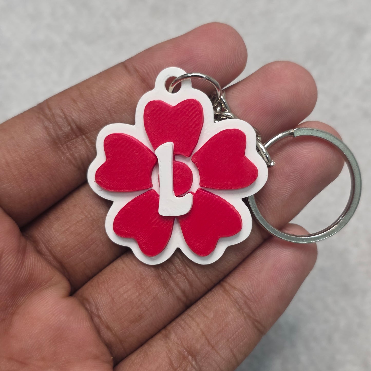 Blossom Flower Keychain with Initials | Blossom Bag Charm