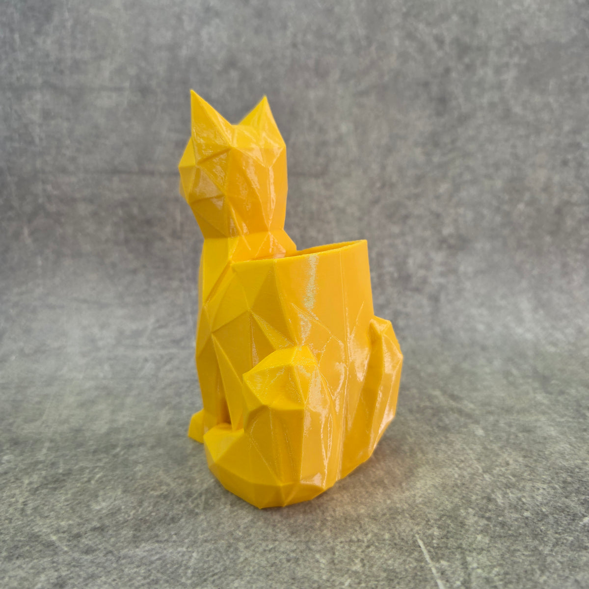 Geometric Cat Pen Holder | Asthetic Pen Holder for Office and Home