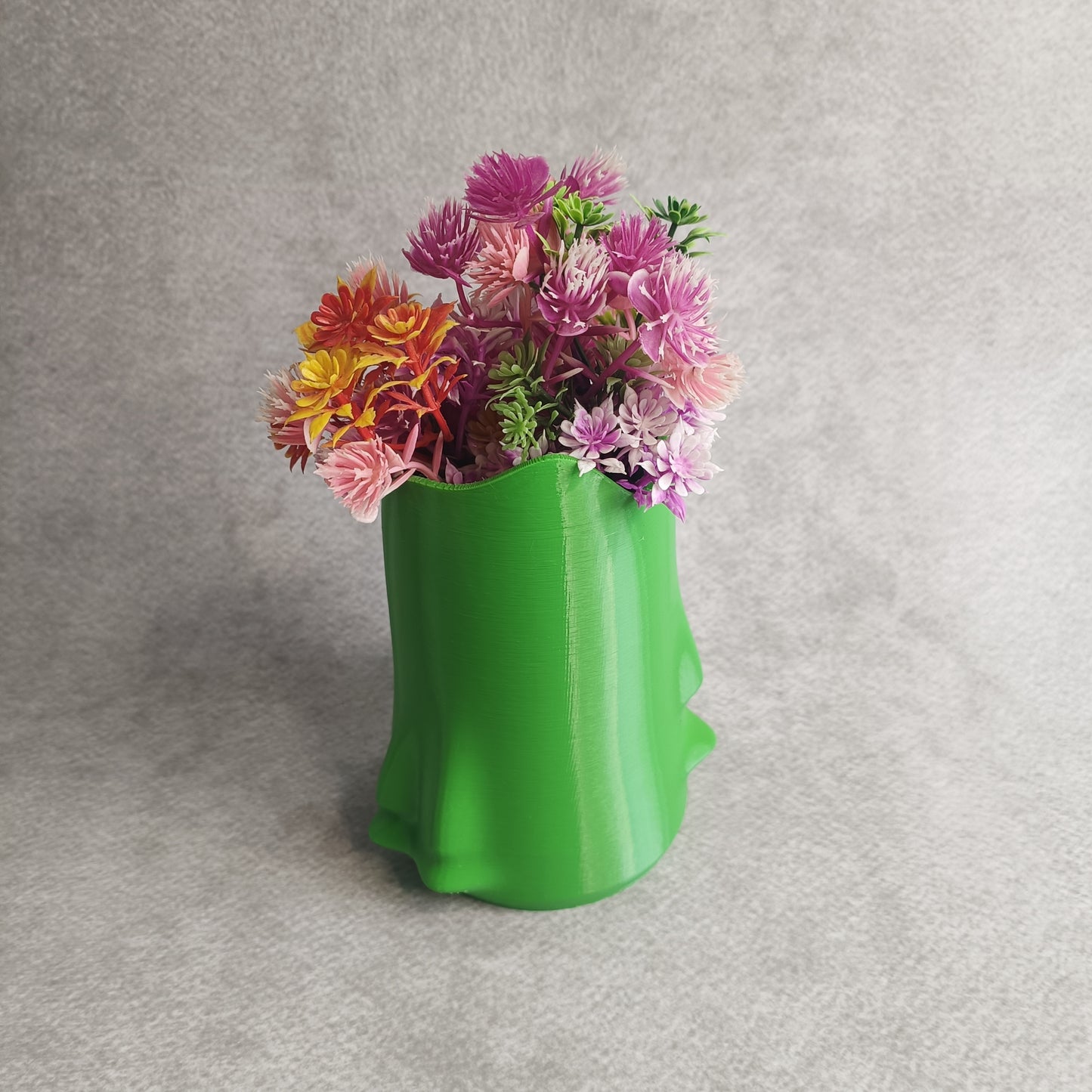 Melting Candle Flower Vase – Drippy Wax Texture Decorative Planter for Home & Office