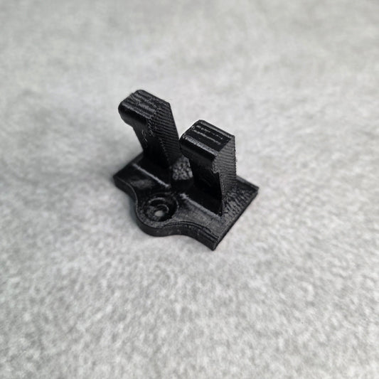 Twin Arm Wall Hook | 15 Degree Upswept Double Prong Hook with 10 mm Slot