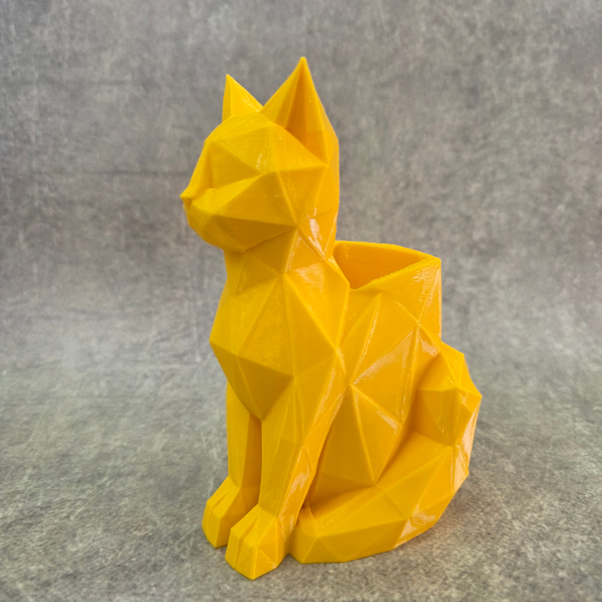 Geometric Cat Pen Holder | Asthetic Pen Holder for Office and Home